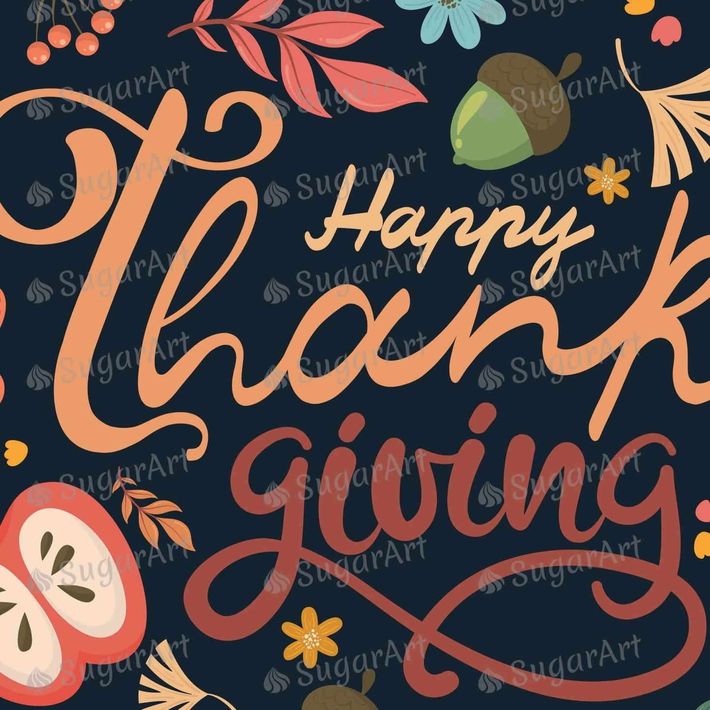 Happy Thanksgiving - Icing - ISA164.