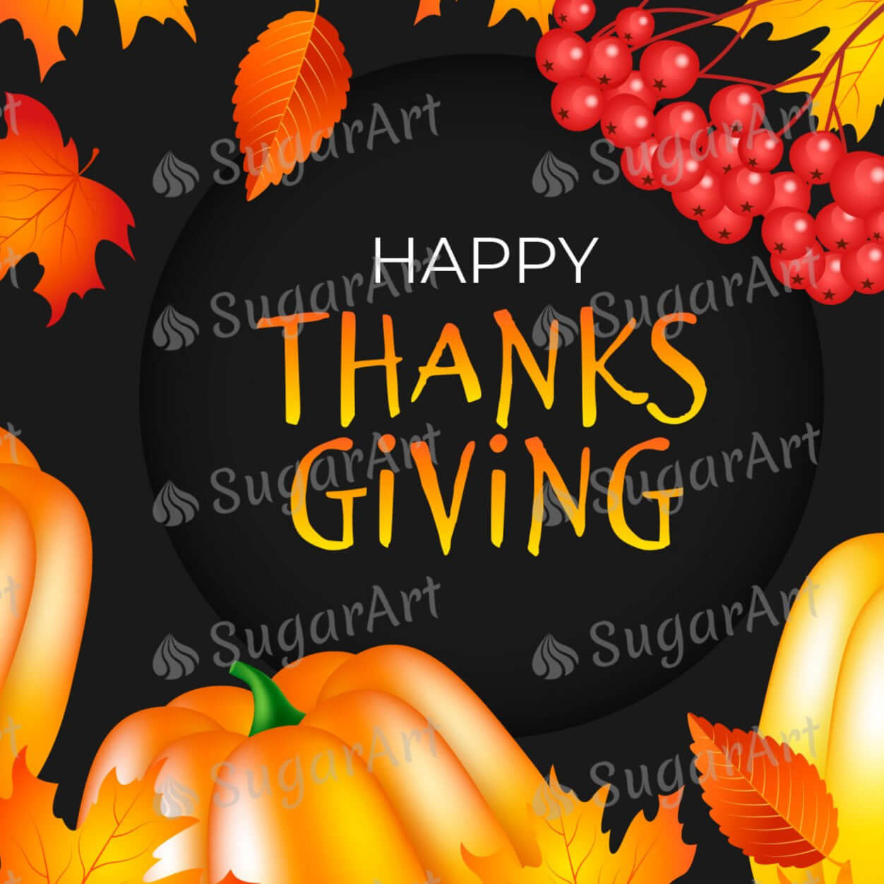 Happy Thanksgiving set of 2 - Icing - ISA177.