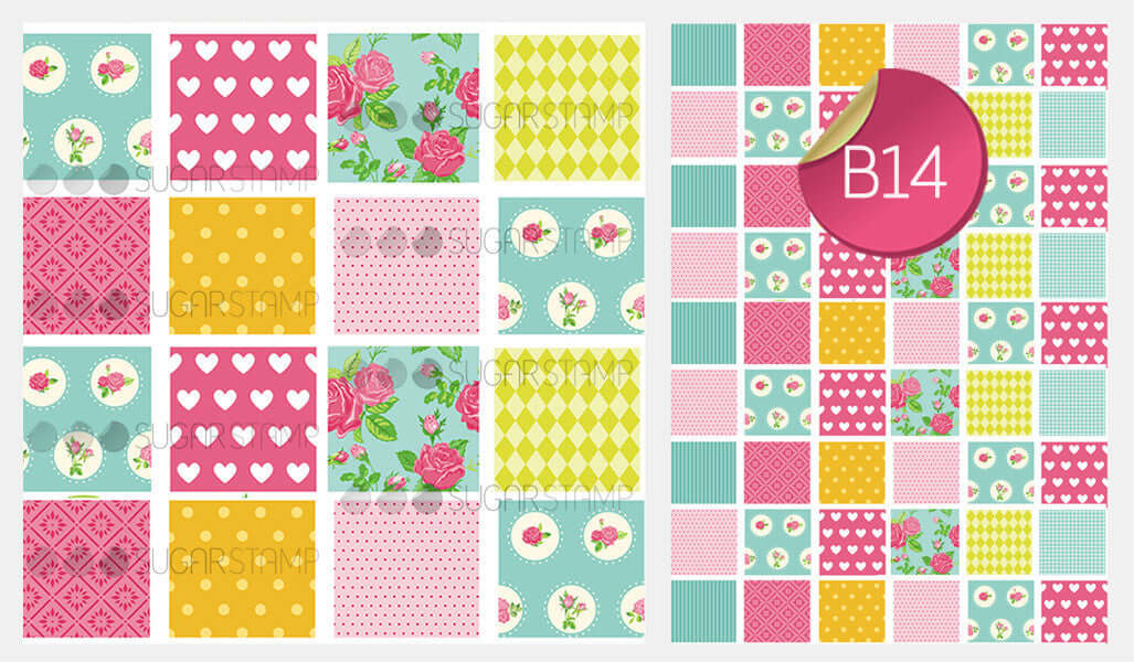 Chocolate Transfer Sheets | Sugar Stamps | Bright Moments - B14C