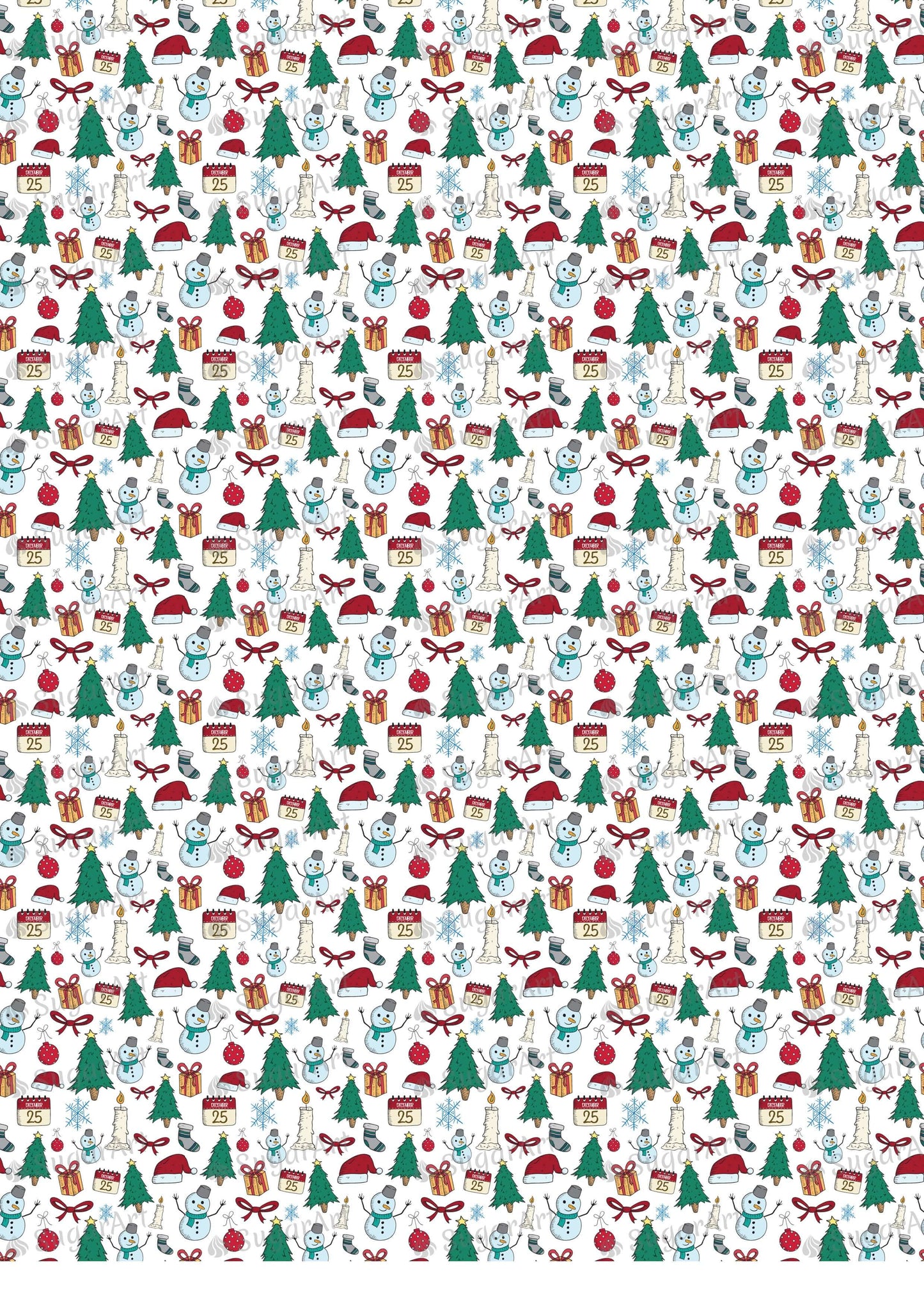 Merry Christmas Pattern, Doodle Style - BSA042.