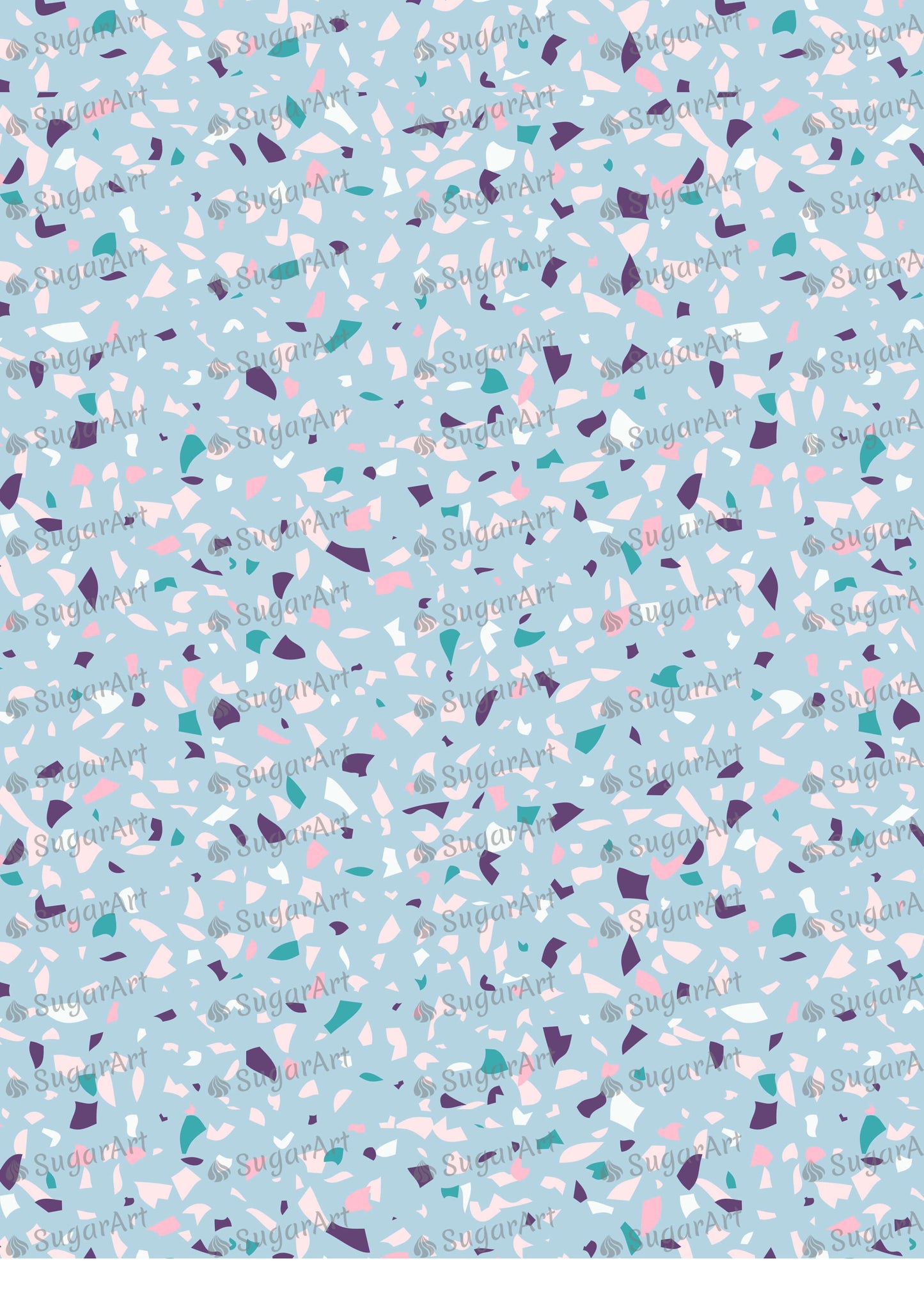 Terrazzo Blue Marble Mosaic - BSA074.
