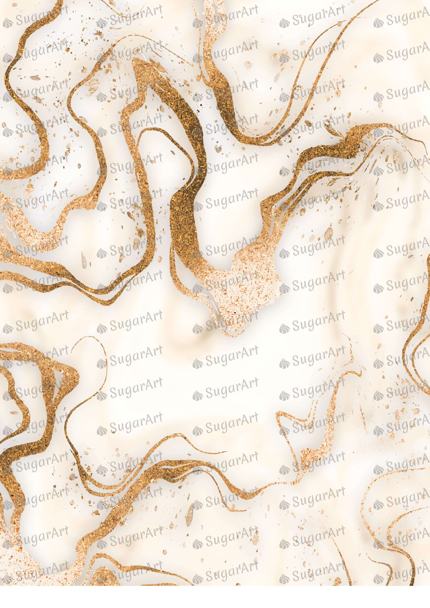 Realistic Golden Marble Background - BSA078.