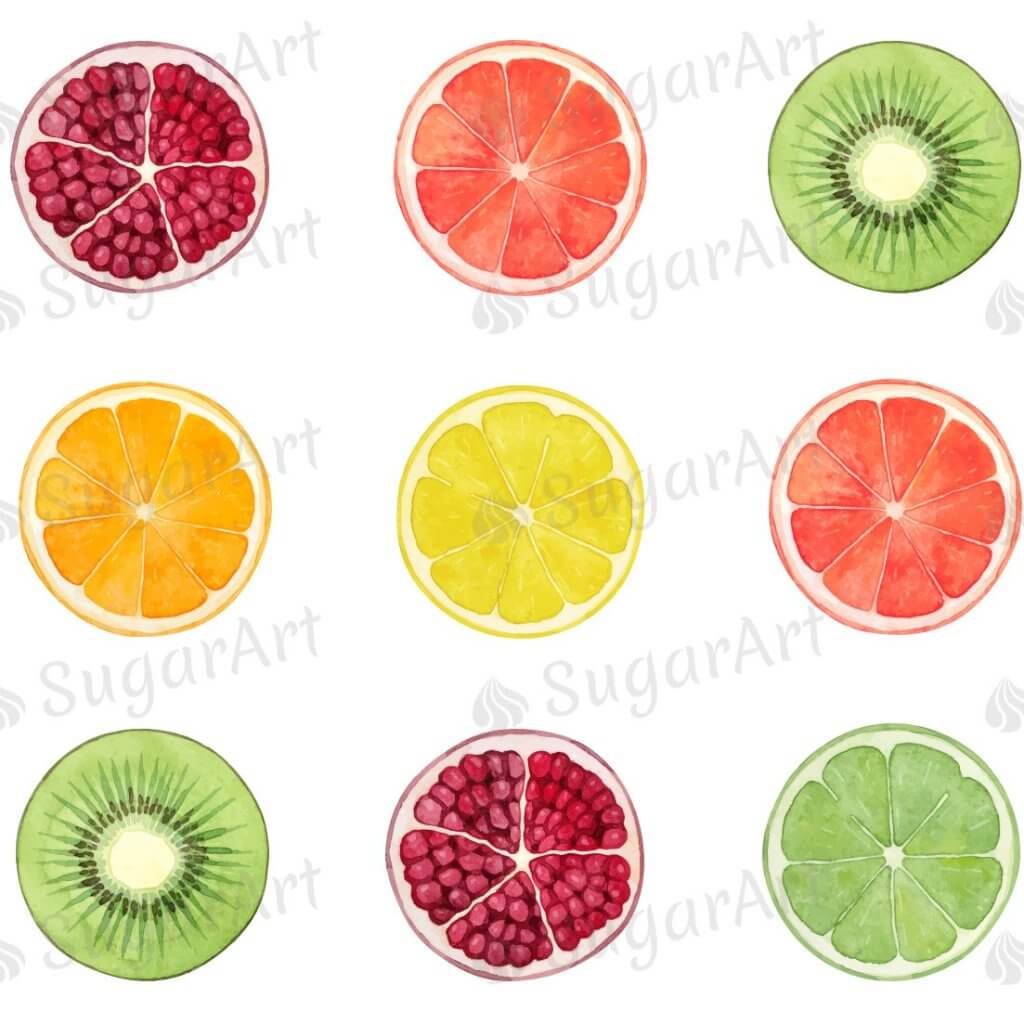 Round Fruit Slice Collection - ESA068 – Sugar Art