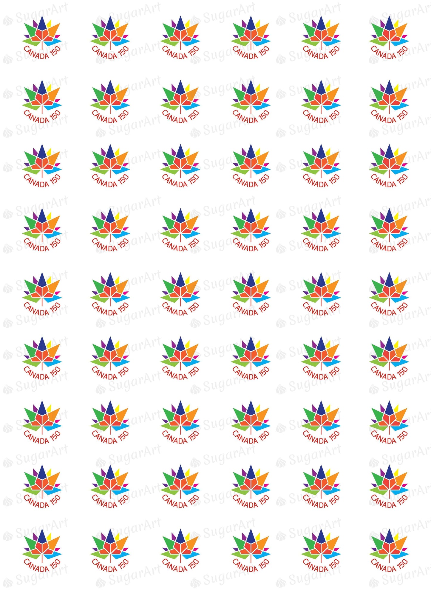 Happy Canada Day!!! - HSA040-Sugar Stamp sheets-Sugar Art