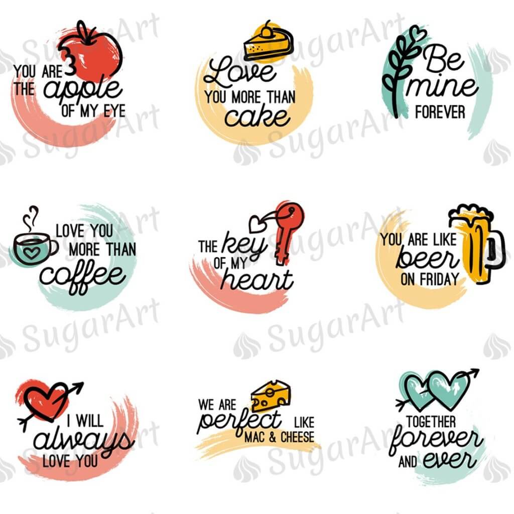 HSA056 funny valentine day sayings - hsa056 – sugar art