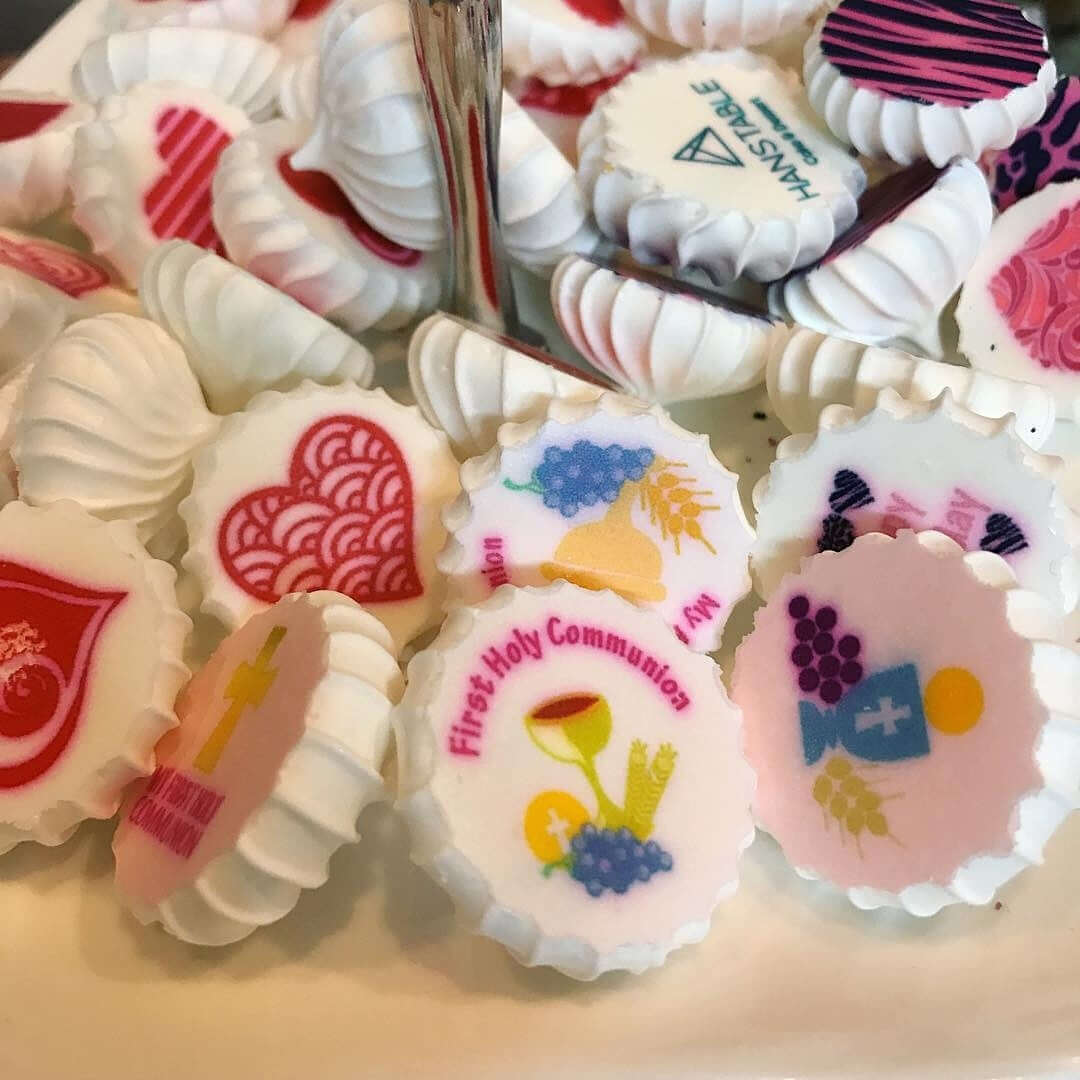 First Holy Communion, G-d Bless, Girl - ESA003-Sugar Stamp sheets-Sugar Art