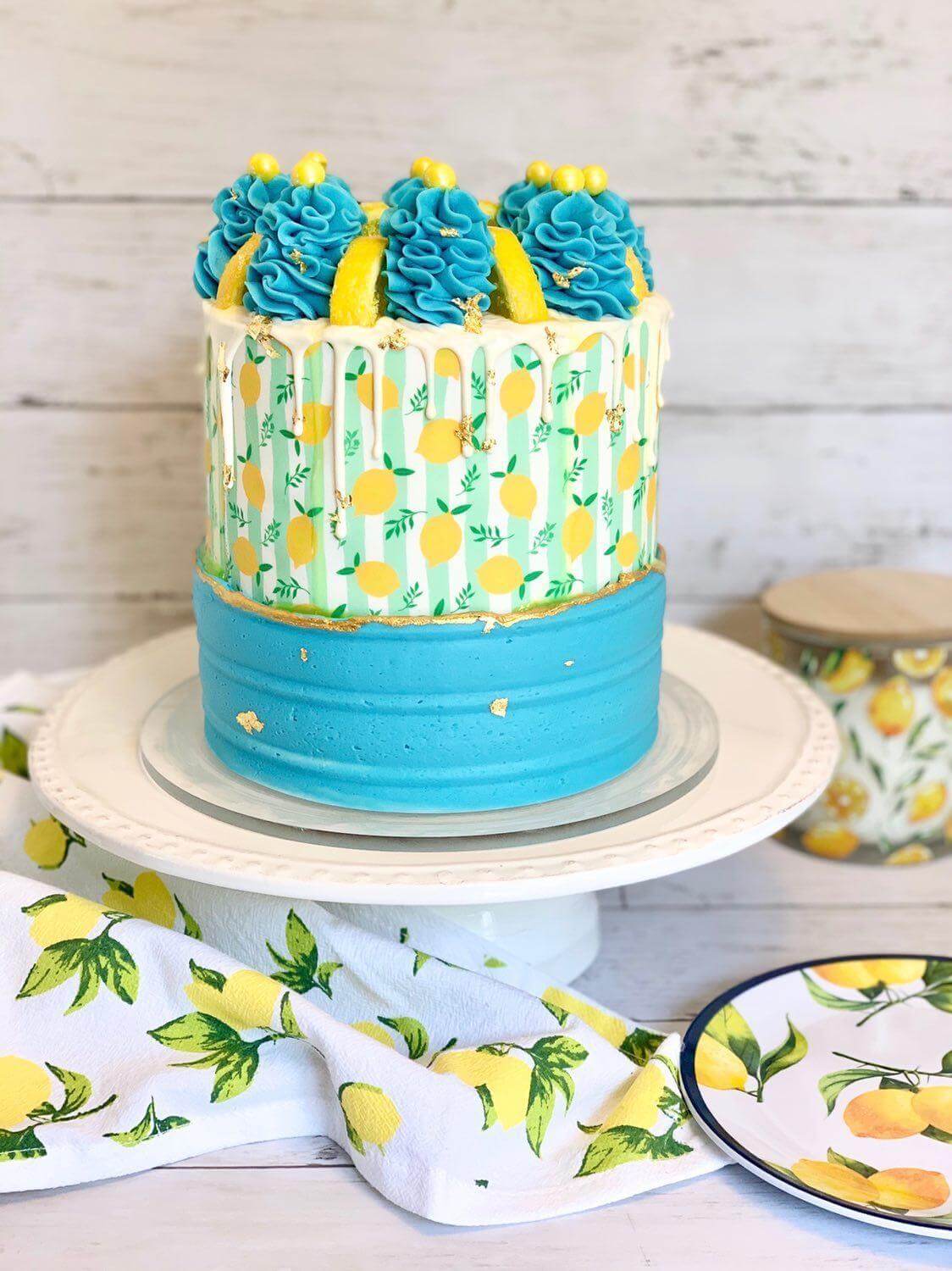 Lemons and Leafs Pattern - Icing - ISA065.