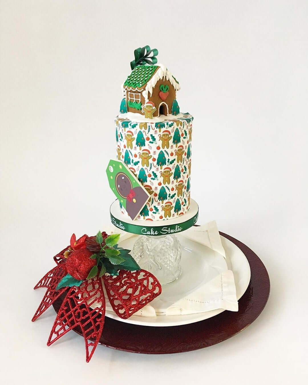 Christmas Tree Gingerbread Pattern - Icing - ISA142.