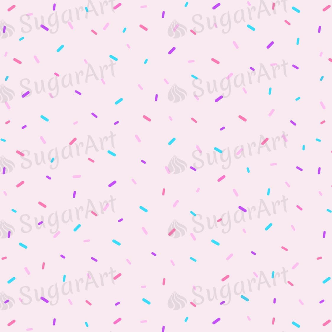 Pastel Colourful Sprinkles - Icing - ISA076.