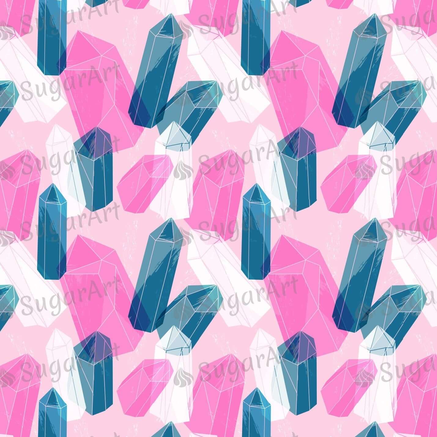 Crystals Abstract Pattern - Icing - ISA085.