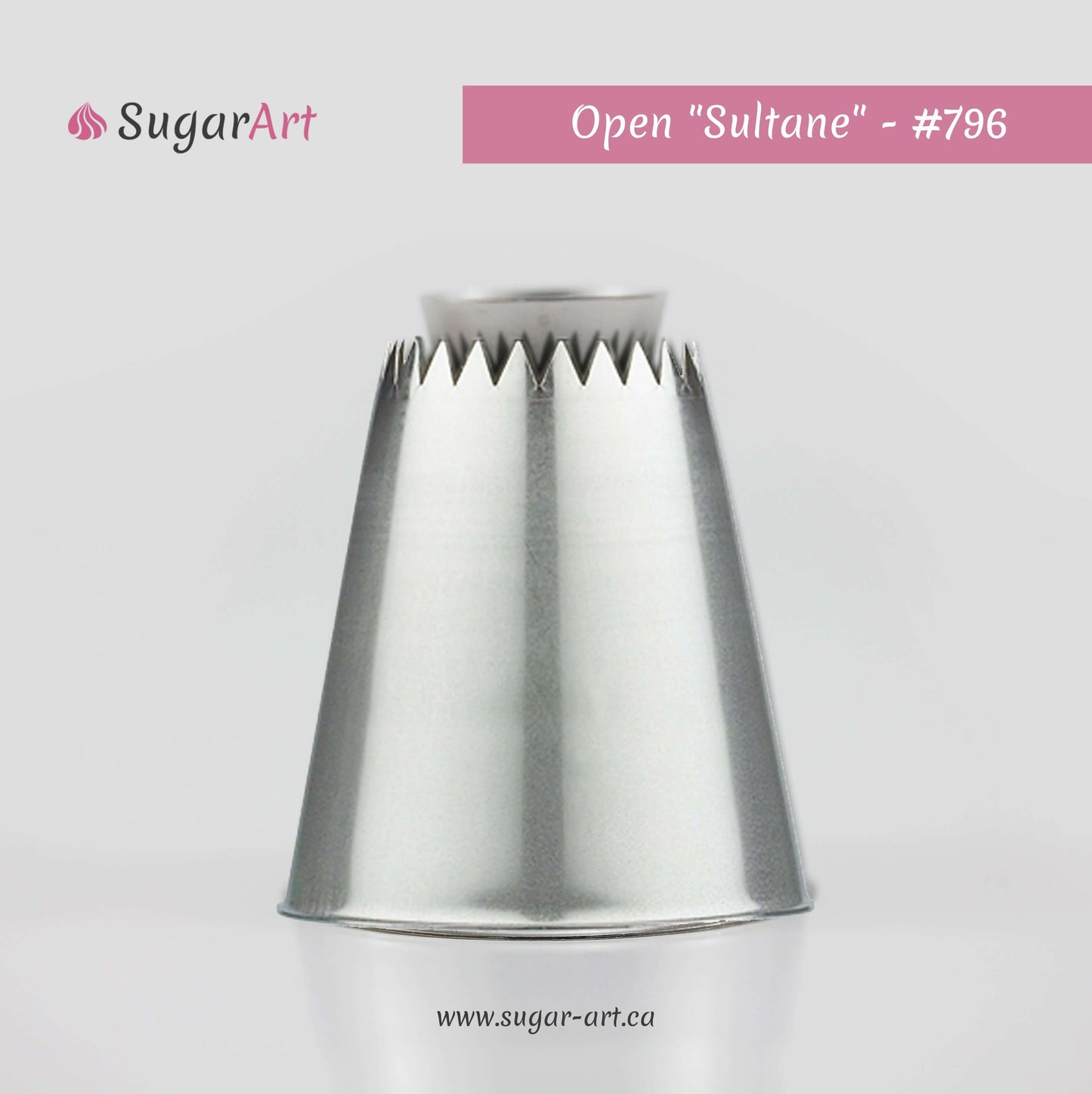 "Sultane" Piping Nozzle Set of 2 (Closed + Open)-Piping Tips-Sugar Art