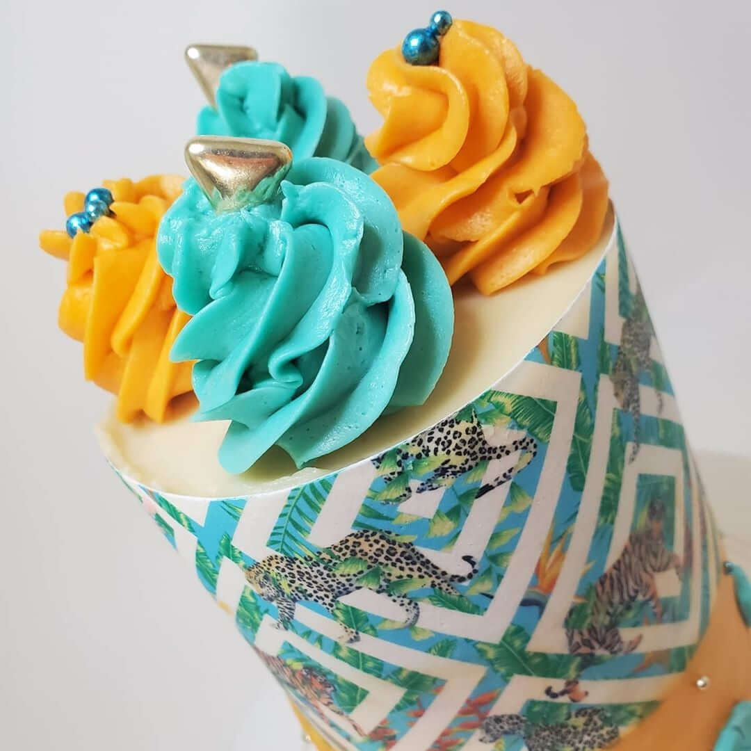 Geometrical Tropic Tiger Leopard Pattern - Icing - ISA073.