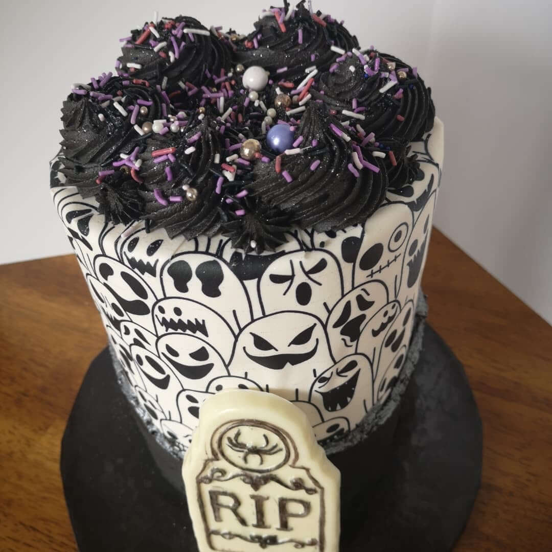 Spooky Ghost Halloween Design - Icing - ISA151.