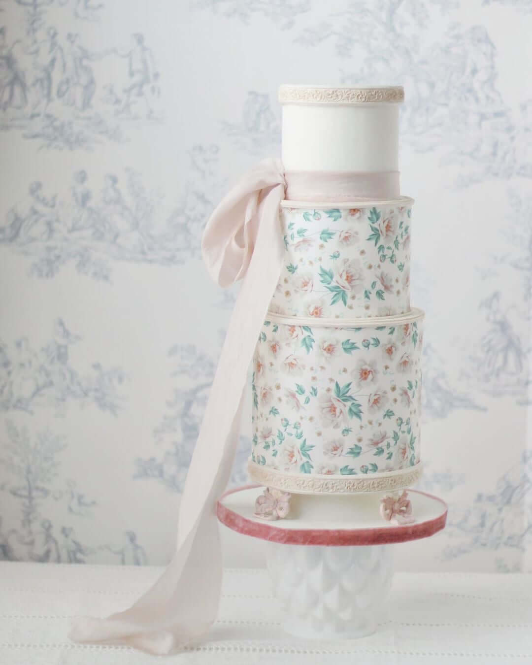 Retro Roses Pattern - Icing - ISA014.