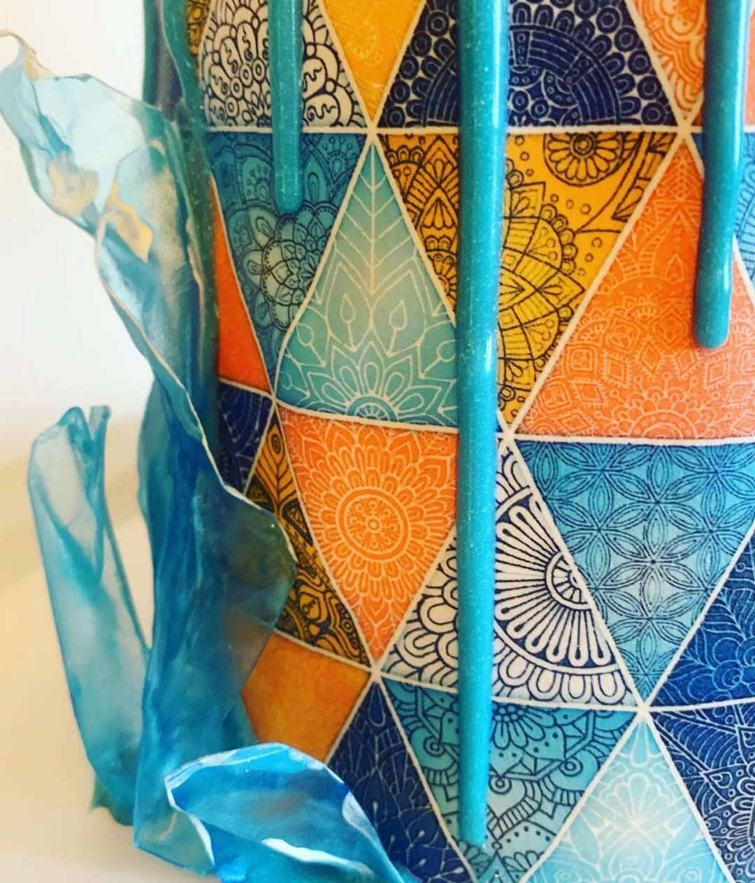 Geometric Abstract Background with Mandalas - Icing - ISA247.