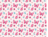 Pink Butterflies Pattern - Icing - ISA116.