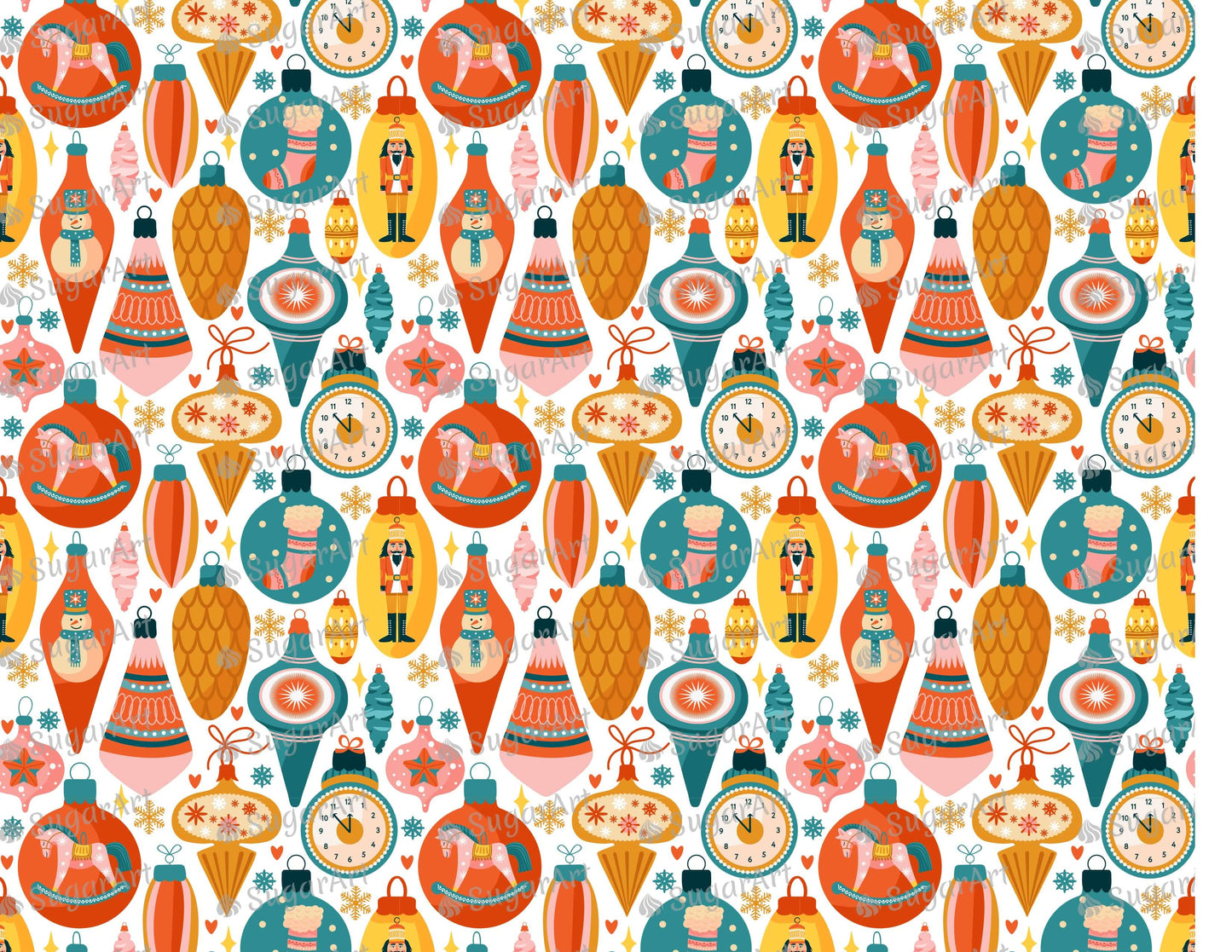 Various Christmas Decorations - Icing - ISA118.