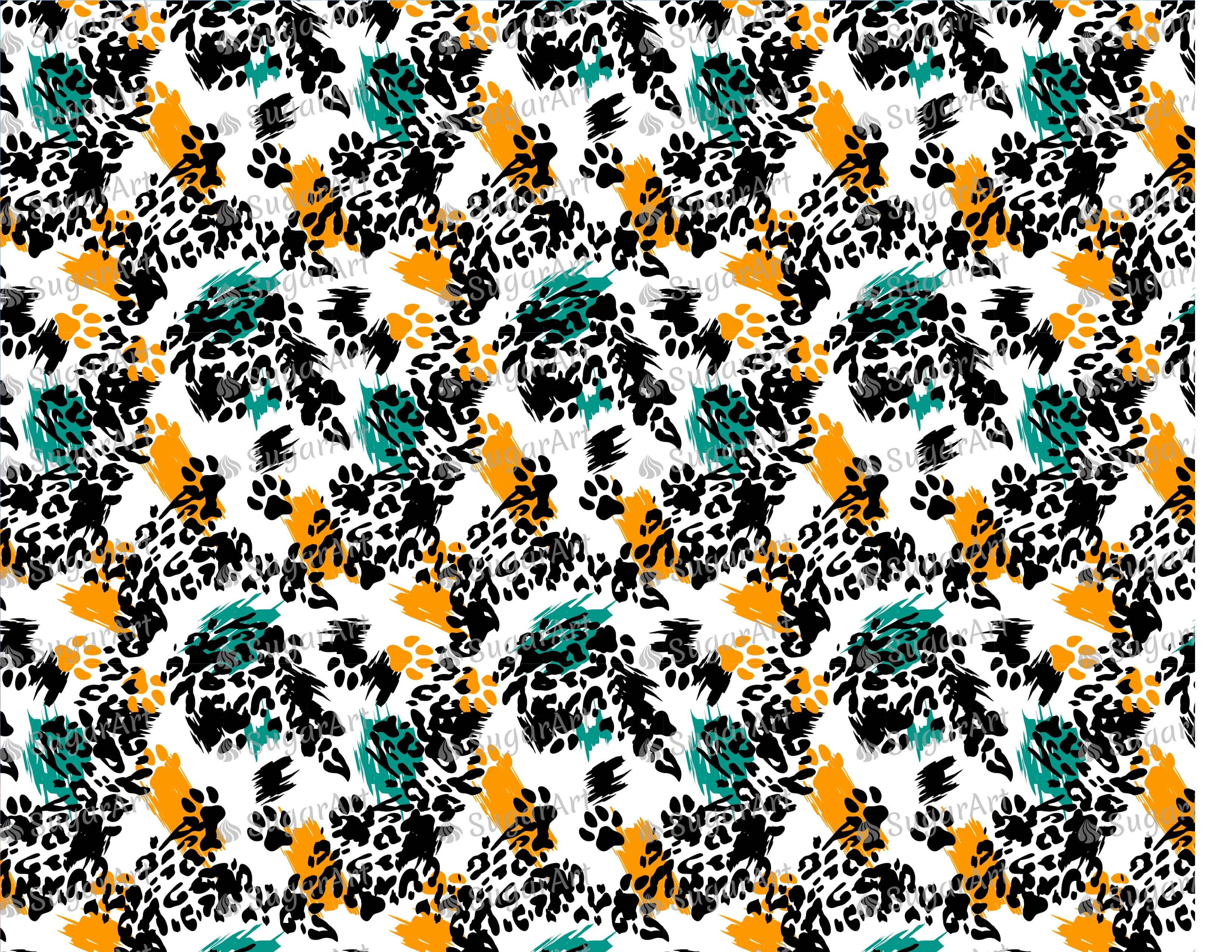 Leopard Print Animal Pattern - Icing - ISA131.