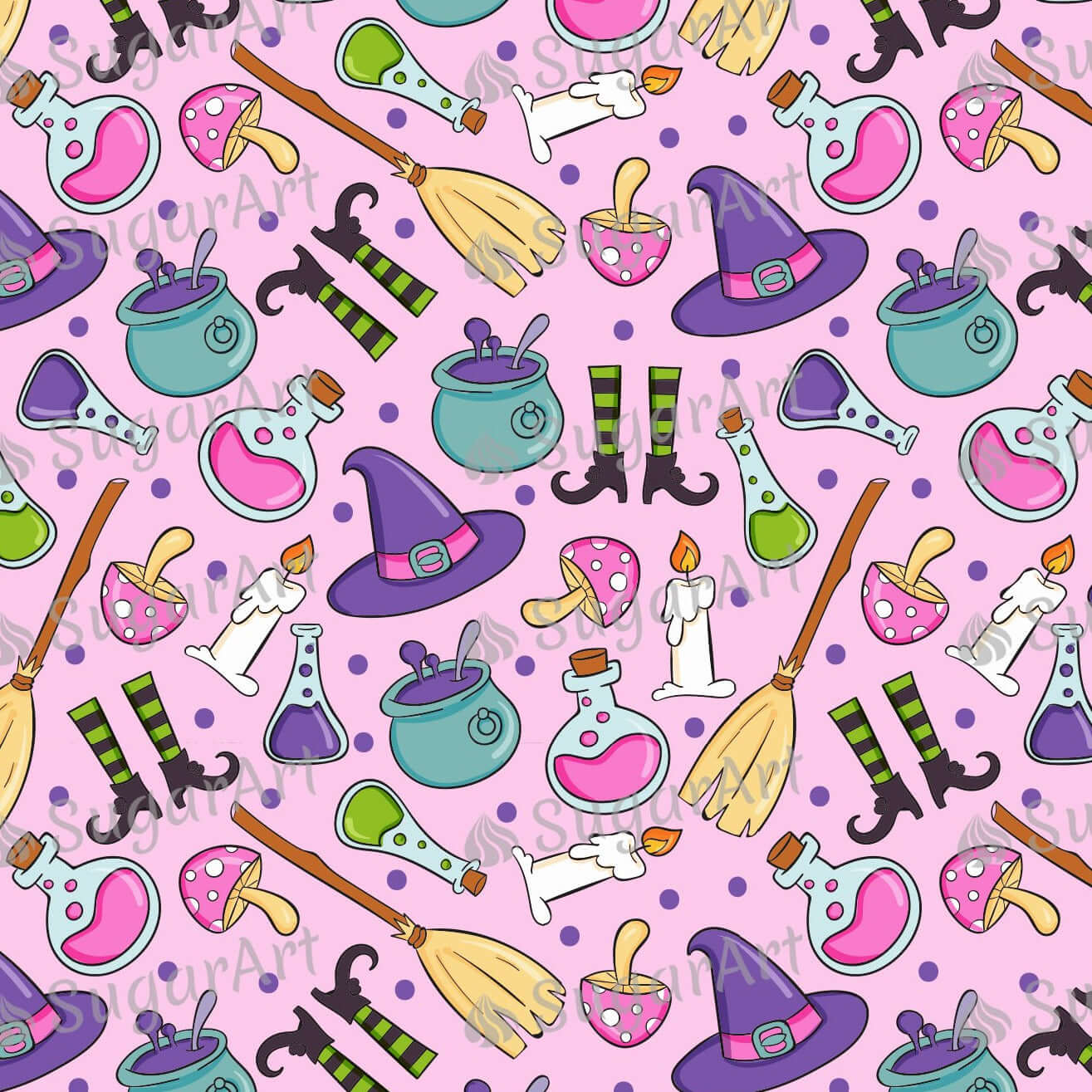 Witch Pink Halloween Elements - Icing - ISA135.