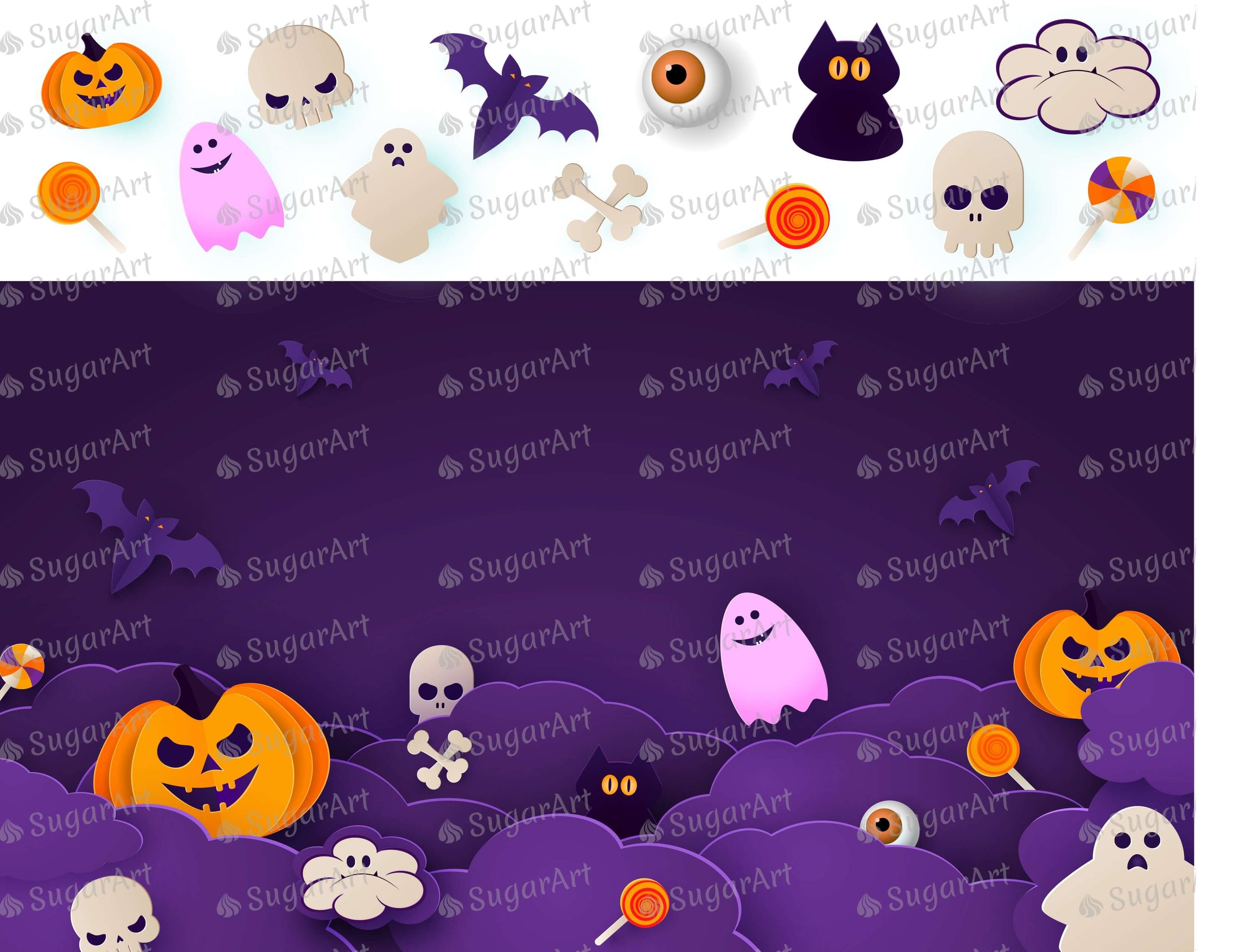Purple Night Halloween Collection - Icing - ISA153.