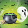 Melting Pot and Ghost Halloween Background - Icing - ISA155.