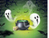 Melting Pot and Ghost Halloween Background - Icing - ISA155.