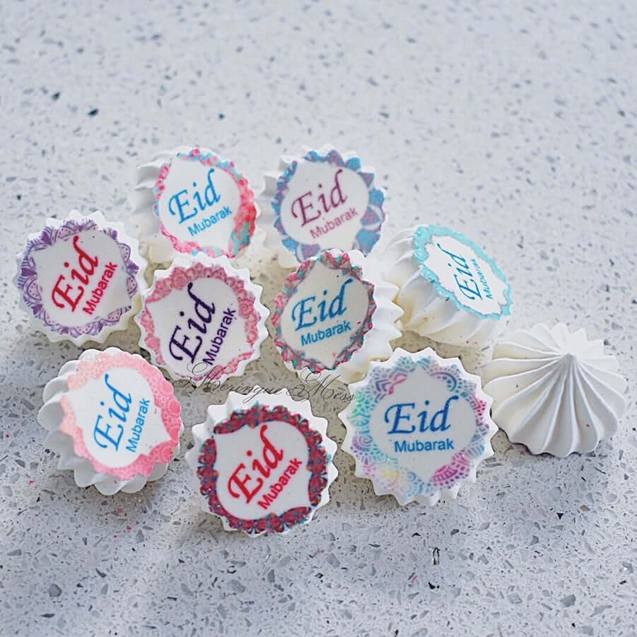 Eid Mubarak Ornaments - HSA062-Sugar Stamp sheets-Sugar Art