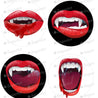 Realistic Vampire Mouth Halloween - Icing - ISA157.