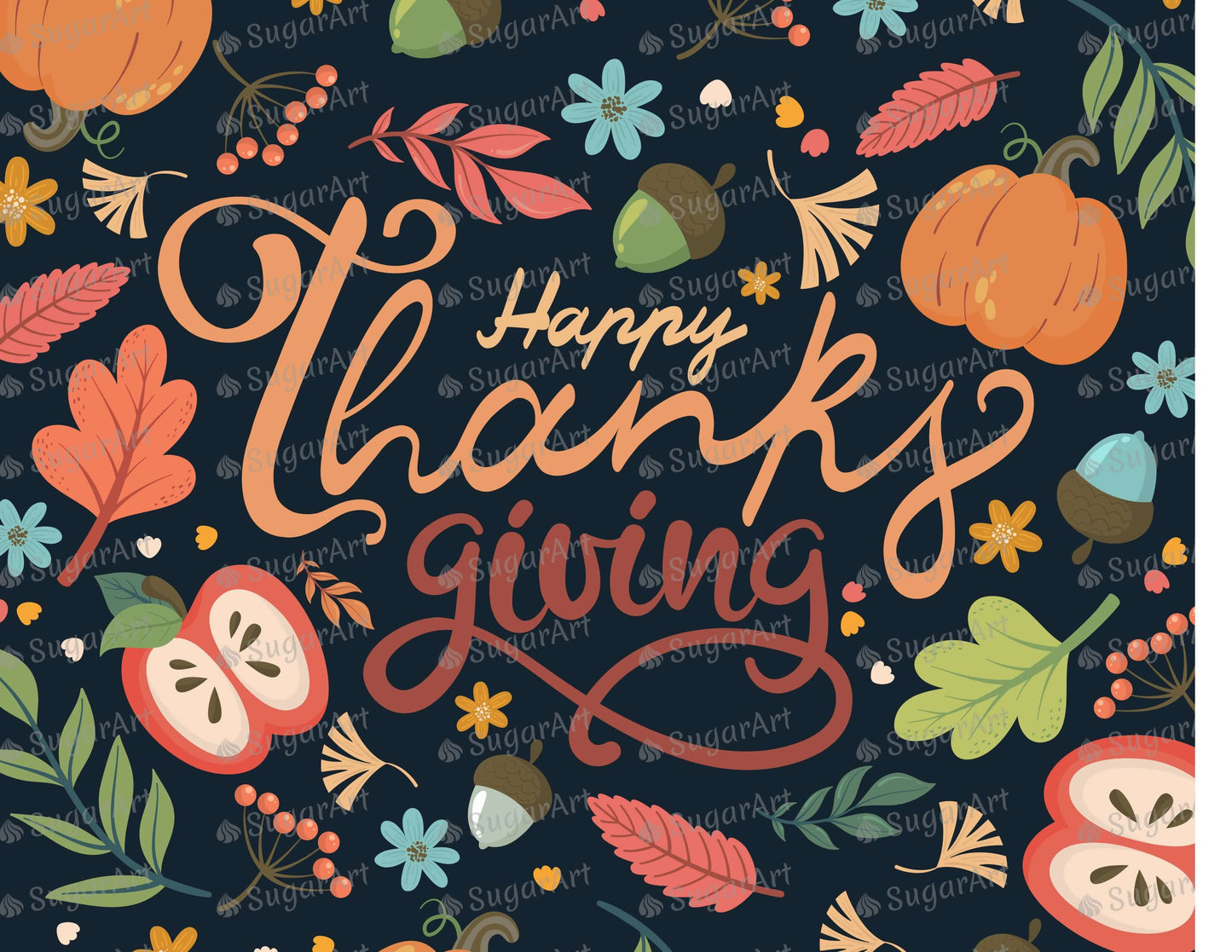 Happy Thanksgiving - Icing - ISA164.