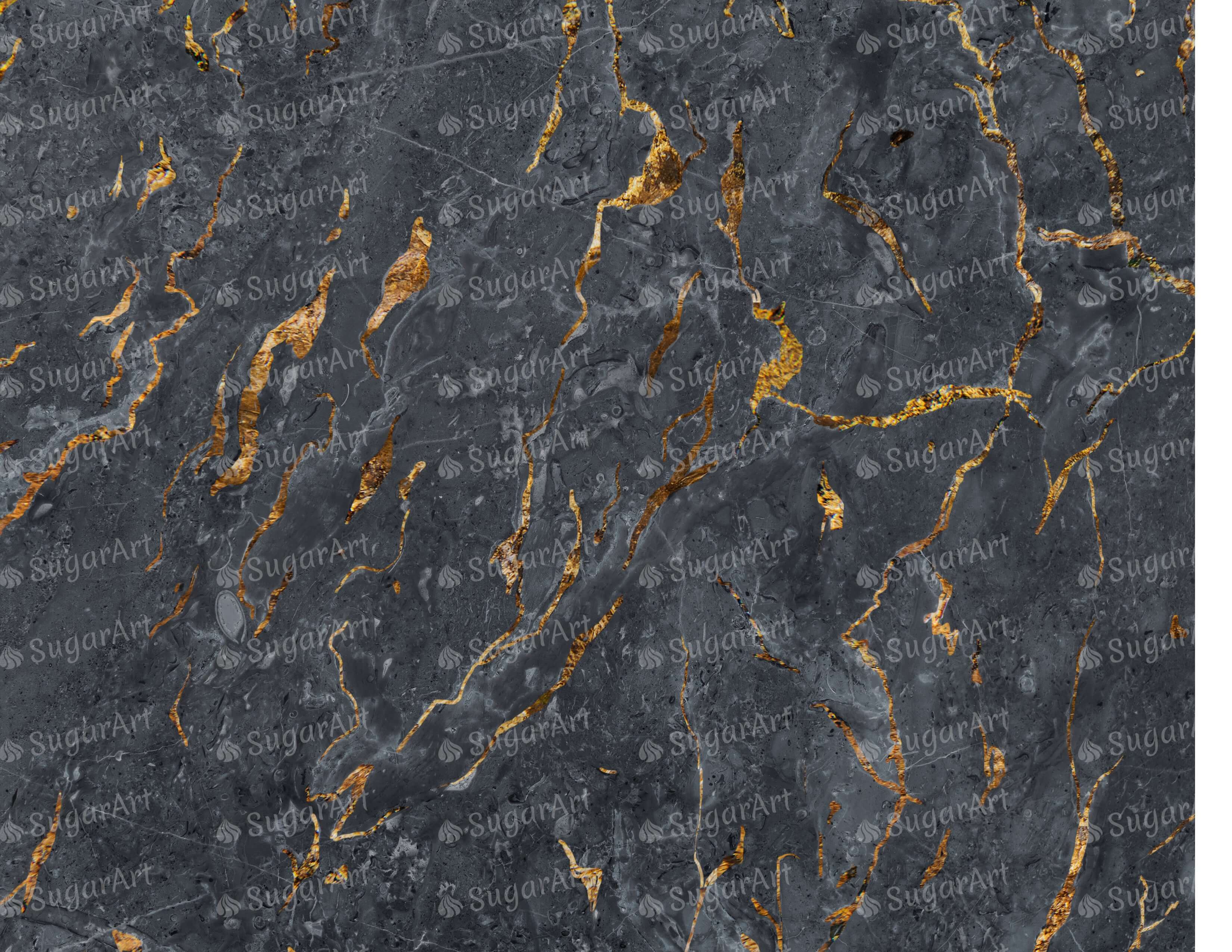 Black Marbled Surface - Icing - ISA171.