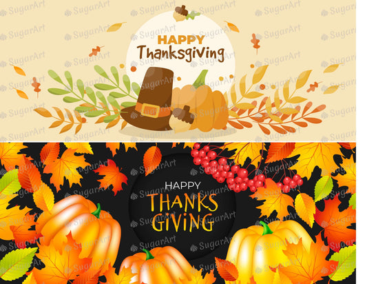 Happy Thanksgiving set of 2 - Icing - ISA177.