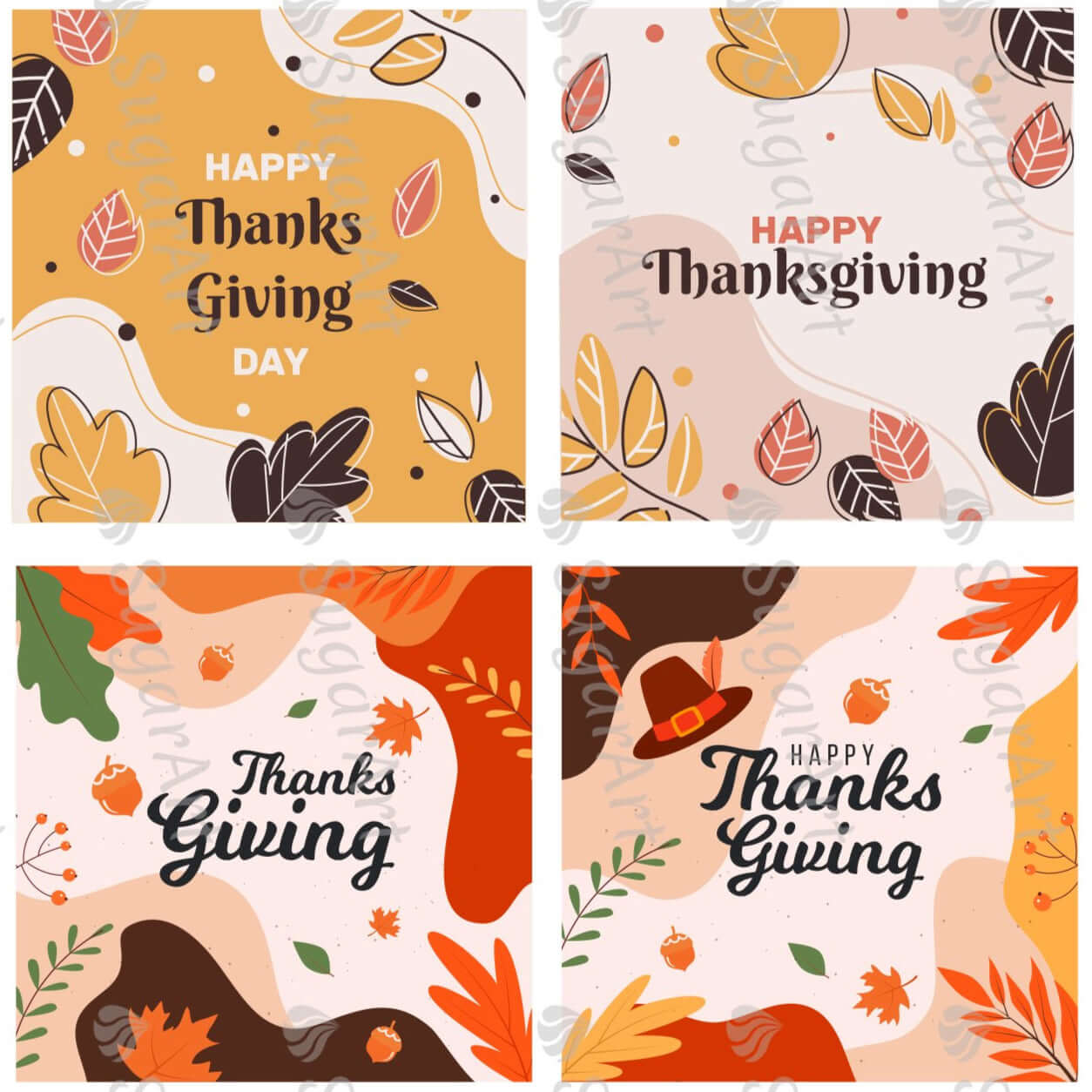Happy Thanksgiving Collection - Icing - ISA178.