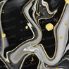 Liquid Dark Marble Background with Gold Splatter - Icing - ISA186.