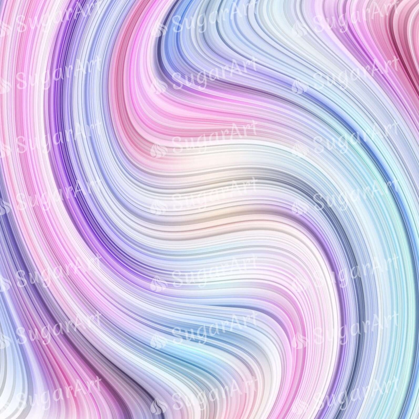 Liquid Dynamic Gradient Waves - Icing - ISA191 – Sugar Art