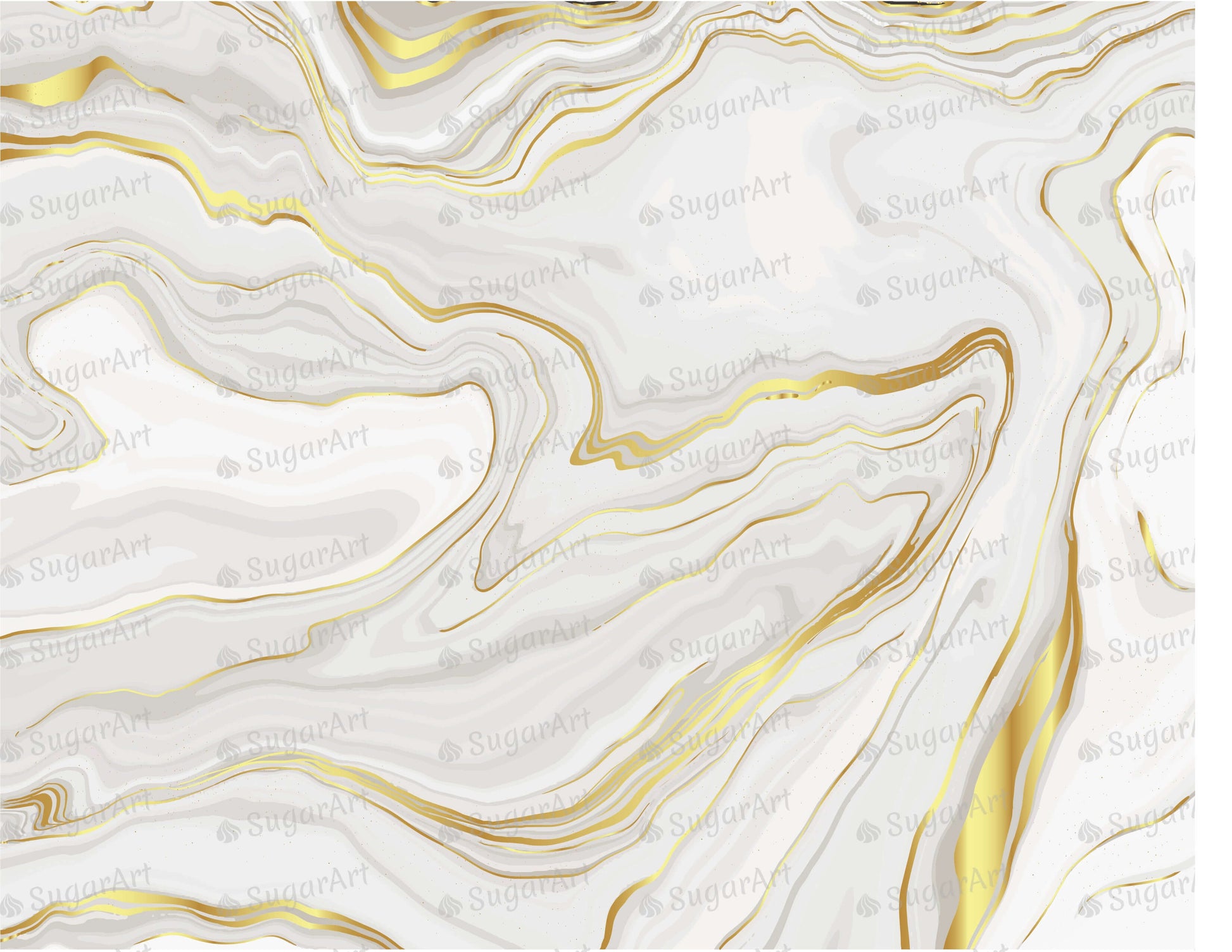 Luxury Grey Gold Marble Background - Icing - ISA192.