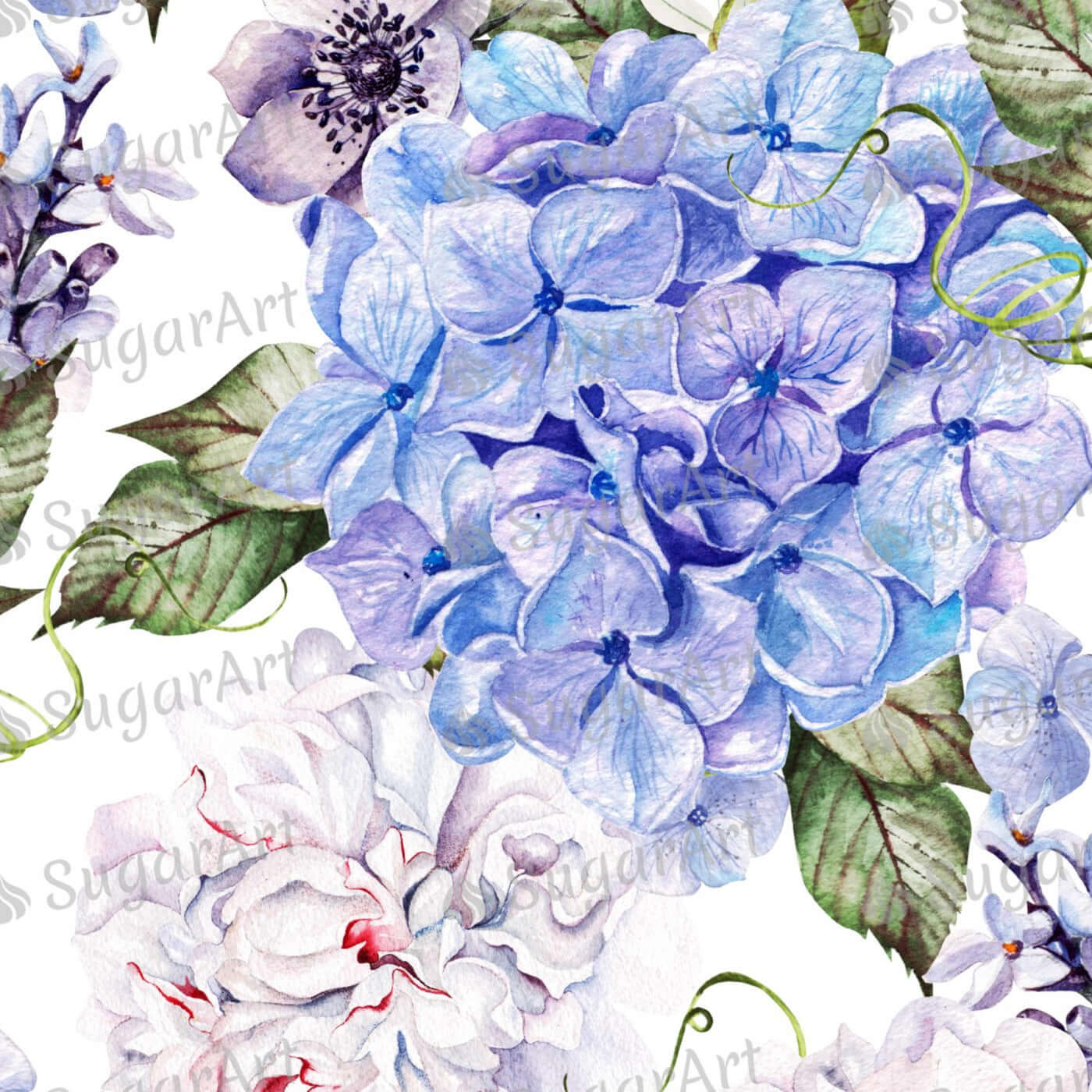 Floral Watercolor Pattern - Icing - ISA200.