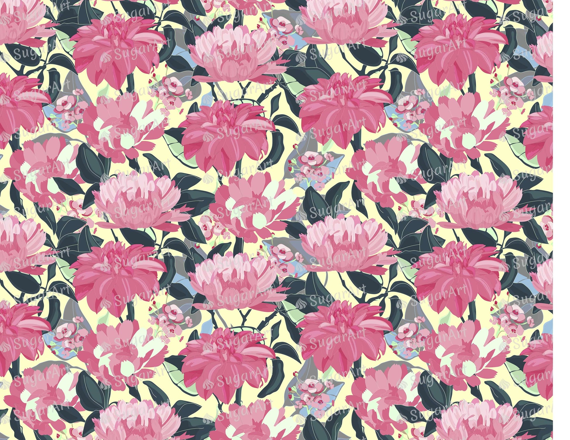 Floral Art Pattern - Icing - ISA227.