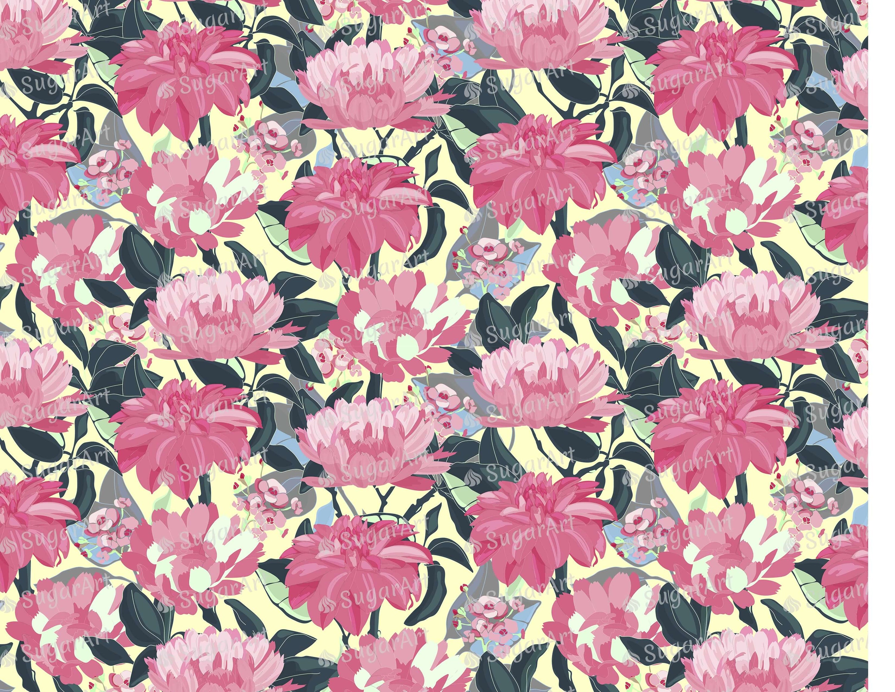 Floral Art Pattern - Icing - ISA227.