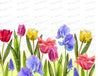 Watercolor Spring Flowers - Icing - ISA239.