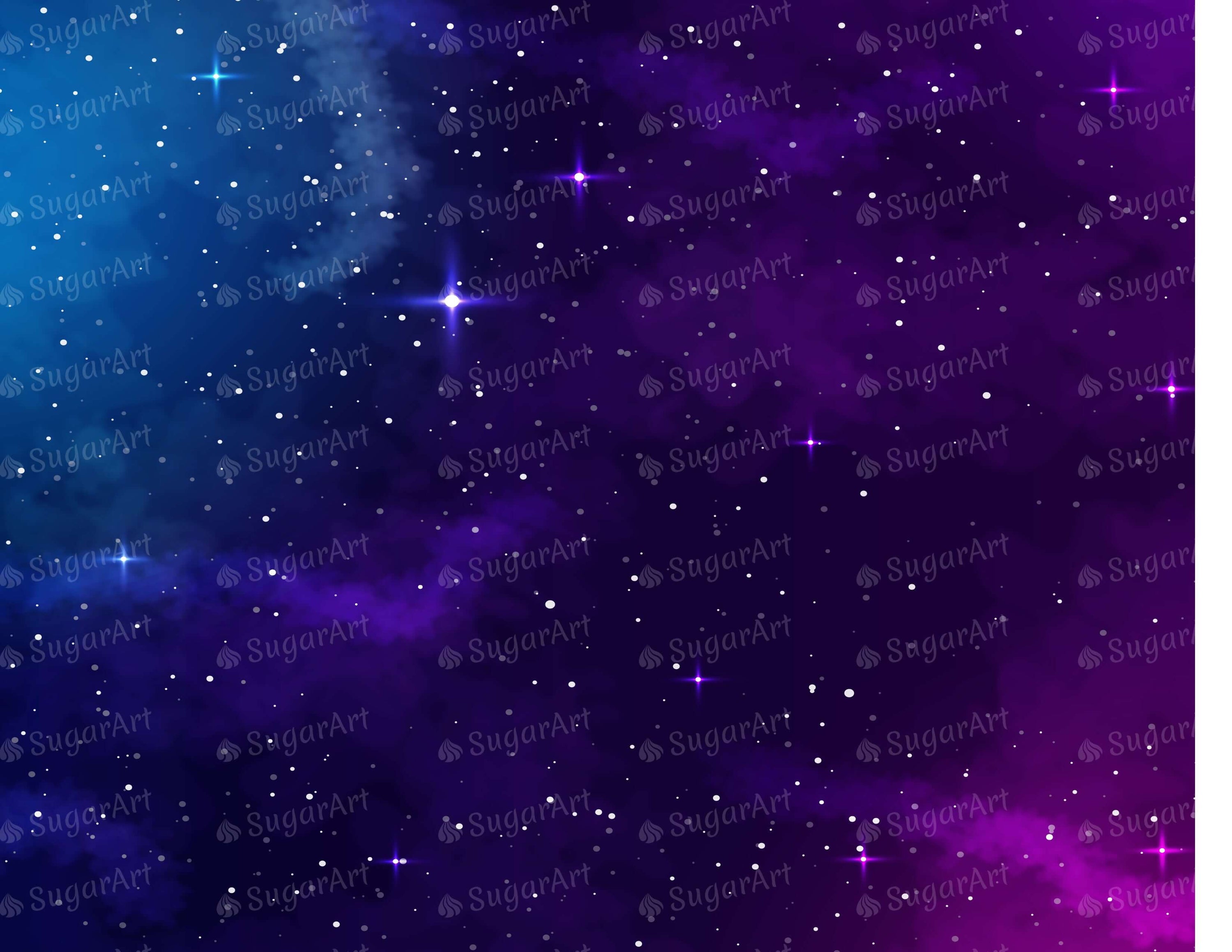 Space Background with Stars - Icing - ISA244.