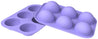 Purple Half Sphere Silicone Baking Mold - 6 Cavity 2" (5.2cm) each - BSUPP021.