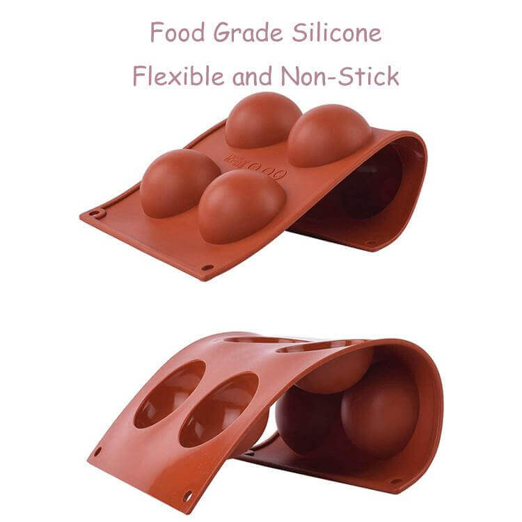 Large Half Sphere Silicone Baking Mold - 6 Cavity 2.75" (7cm) each - BSUPP020.