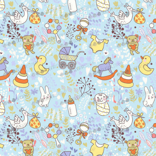 Meringue Transfer Sheets | Sugar Stamps | Especially for the newborn baby boy - B01M
