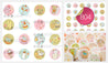 Chocolate Transfer Sheets | Sugar Stamps | Especially for the newborn baby girl - B04C