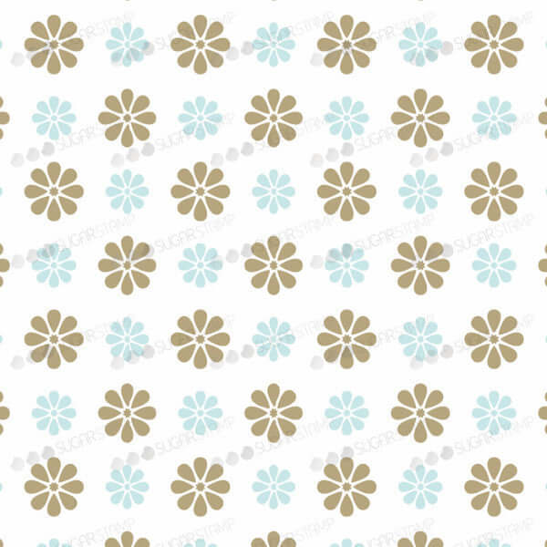 Meringue Transfer Sheets | Sugar Stamps | A beautiful floral pattern - B10M