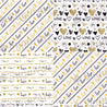 Golden black hearts and love pattern - BSA003-Sugar Stamp sheets-Sugar Art