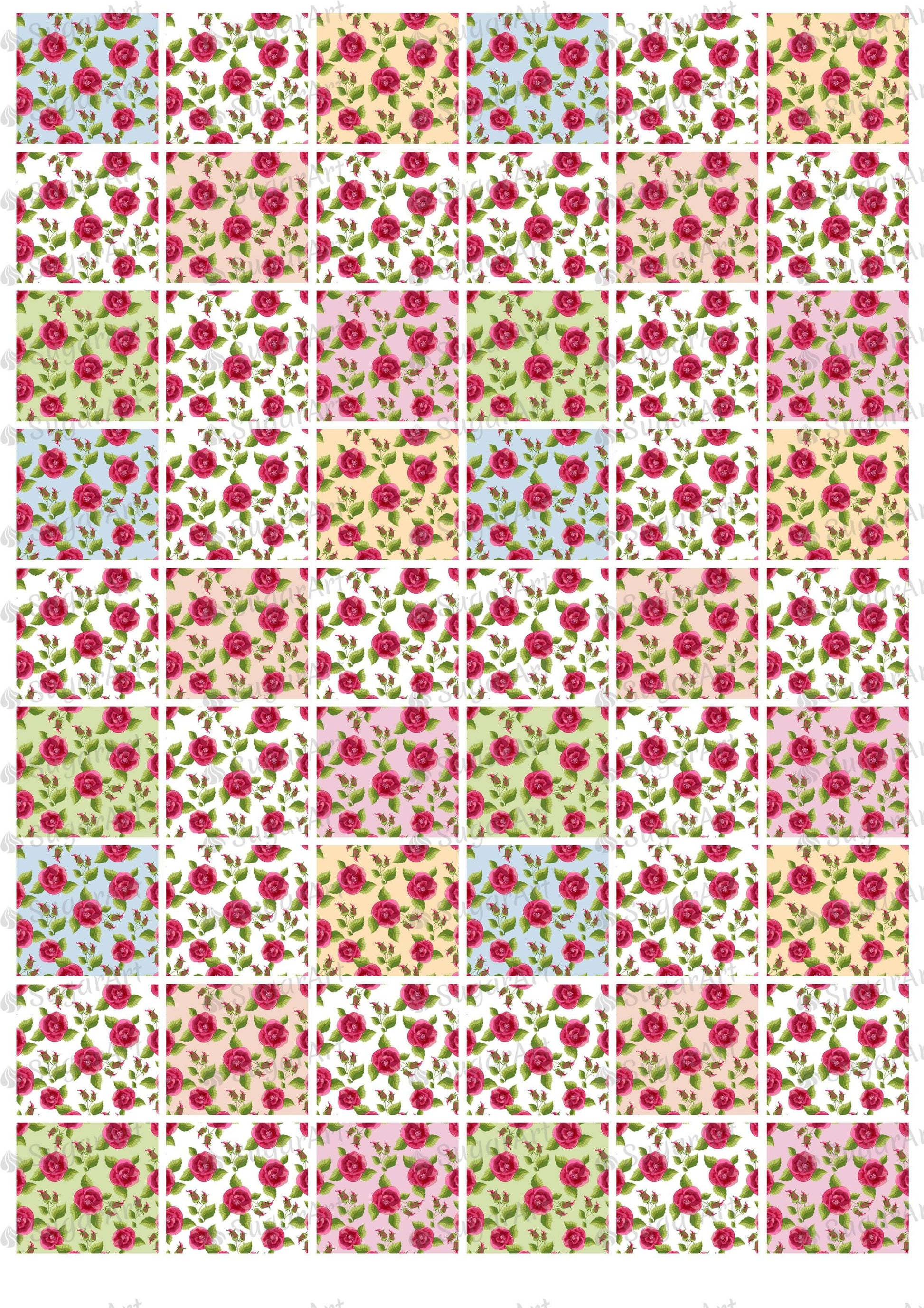 Floral Background - BSA020-Sugar Stamp sheets-Sugar Art