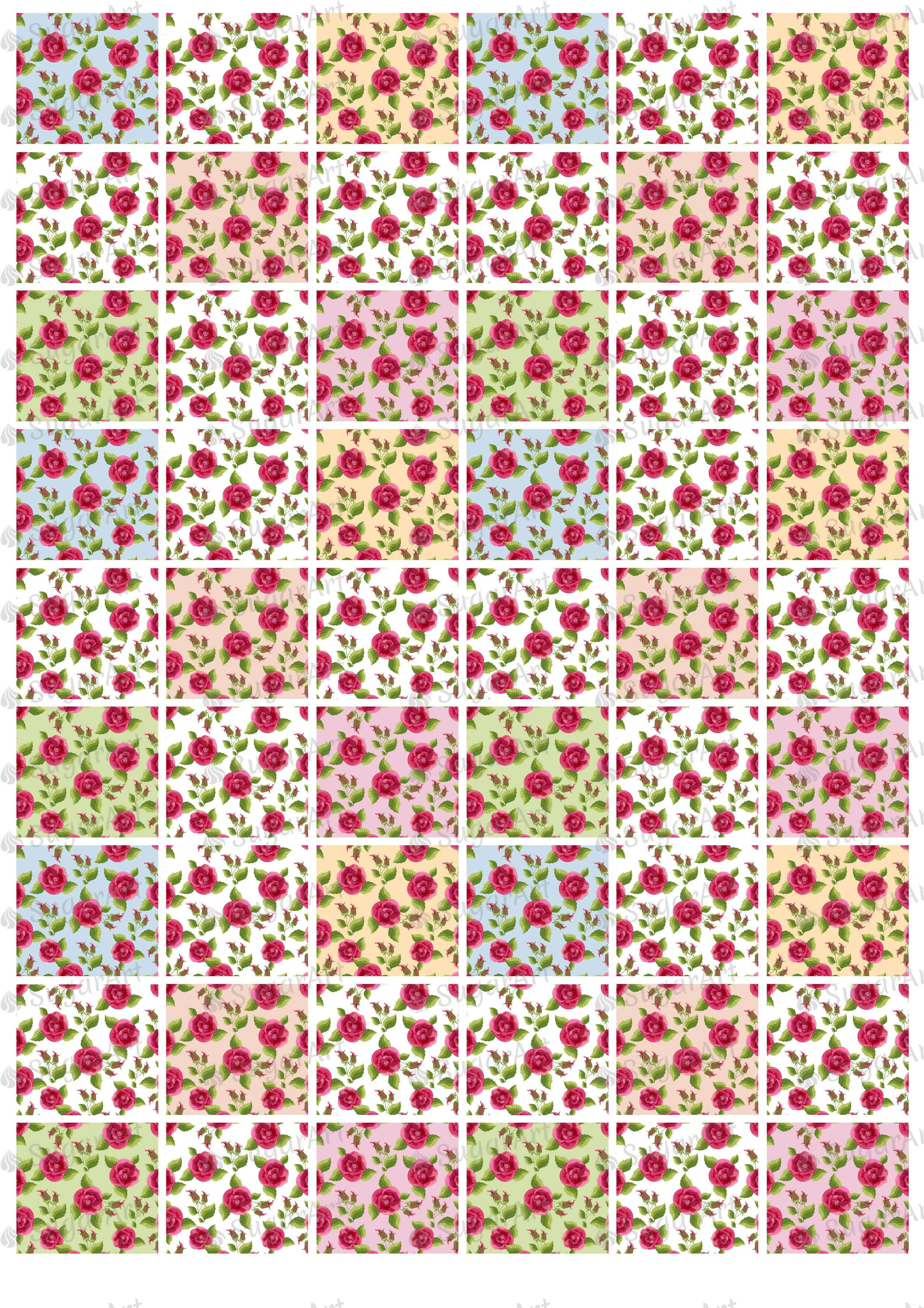 Floral Background - BSA020-Sugar Stamp sheets-Sugar Art