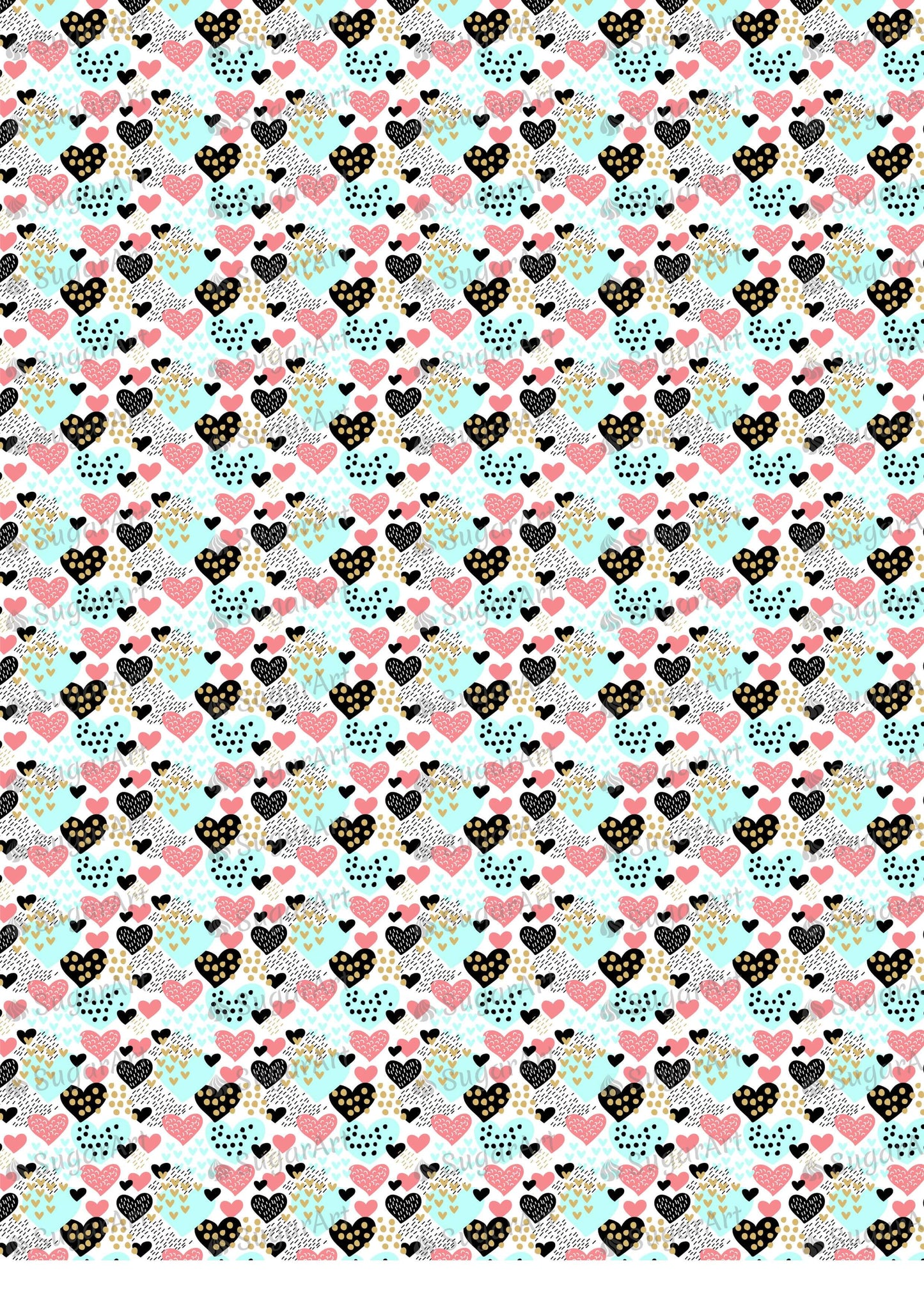 Hearts and Dots background - BSA046.