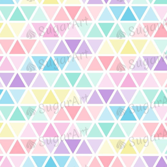 Pastel Colors Triangles - BSA050.